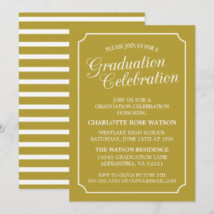 INVITACIÓN DEL PARTIDO DE GRADUACIÓN ELEGANTE DE M