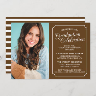 INVITACIÓN DEL PARTIDO DE GRADUACIÓN ELEGANTE DE M