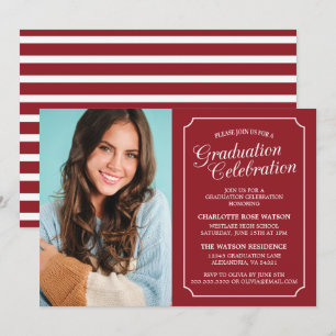 INVITACIÓN DEL PARTIDO DE GRADUACIÓN ELEGANTE DE M