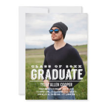 Invitación del partido de graduación fotográfica B