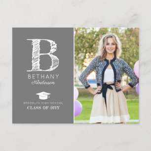 Invitación del partido de graduación fotográfica m
