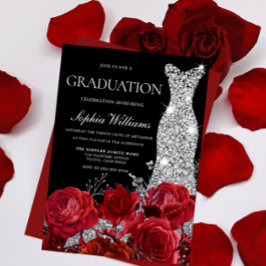 Invitación del Partido de Graduación Negra de Rose