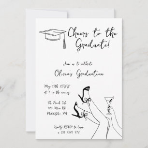 Invitación del Partido de Graduación Retro Fancy