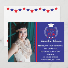 Invitación del Partido de Graduación Roja y Azul