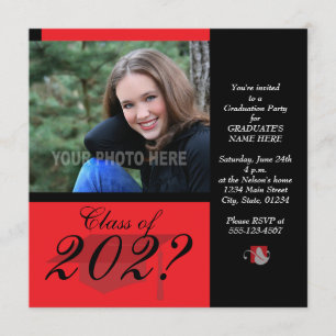Invitación del Partido de Graduación-Rojo