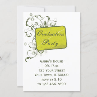 Invitación del Partido de Graduación Verde Amarill