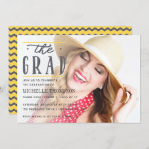 Invitación del Partido de Graduados de Chevron Gri