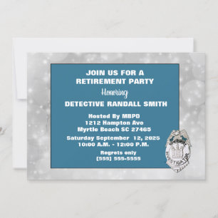 Invitación del Partido de Jubilación de Detective