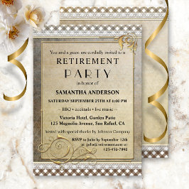 Invitación del Partido de Jubilación de moda Gatsb