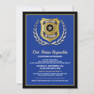 Invitación del Partido de Jubilación de Oficial de