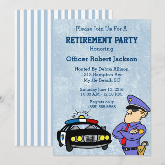 Invitación del Partido de Jubilación de Oficial de