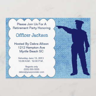 Invitación del Partido de Jubilación de Oficial de