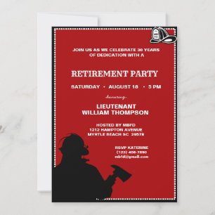 Invitación del Partido de Jubilación del Jefe de B