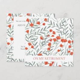 INVITACIÓN DEL PARTIDO DE JUBILACIÓN: FLORAL