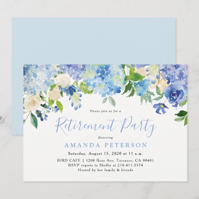 Invitación del Partido de Jubilación Floral de Hid (Anverso / Reverso)