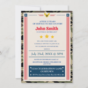 Invitación del Partido de Jubilación Militar