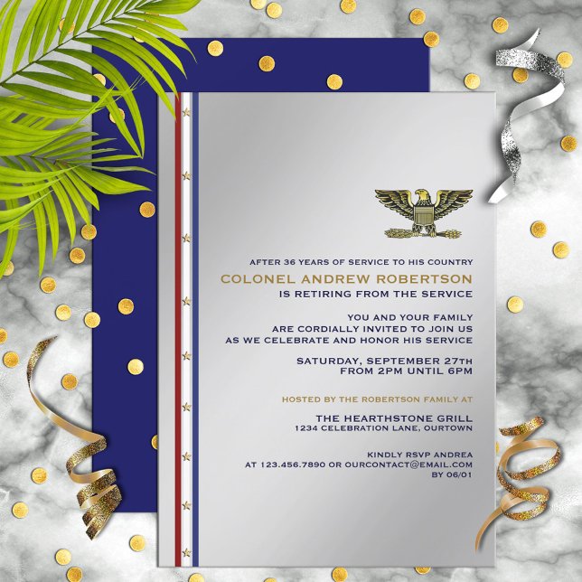 Invitación del Partido de Jubilación Militar (Subido por el creador)