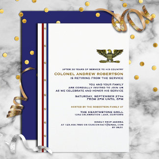 Invitación del Partido de Jubilación Militar