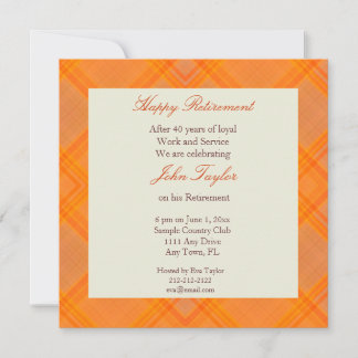 Invitación del Partido de Jubilación Naranja