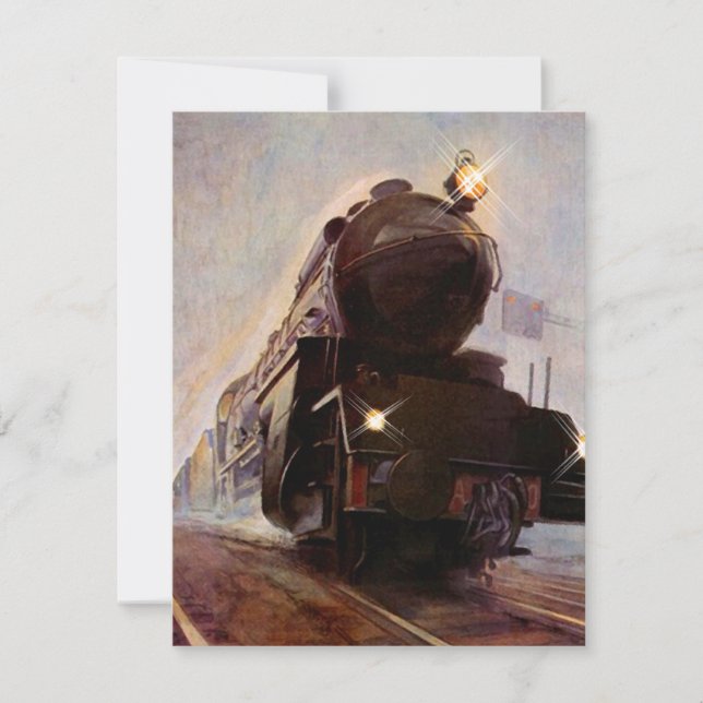 INVITACIÓN DEL PARTIDO DE JUBILACIÓN ~ ¡TREN DE LA (Anverso)