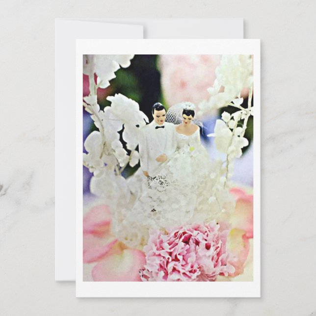 INVITACIÓN DEL PARTIDO DE LA BODA TOPPER DEL BODA (Anverso)