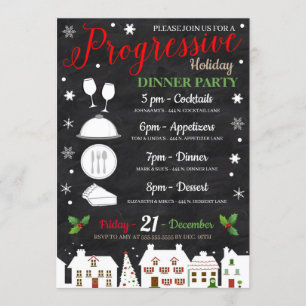 Invitación del Partido de la Cena Progresista de V