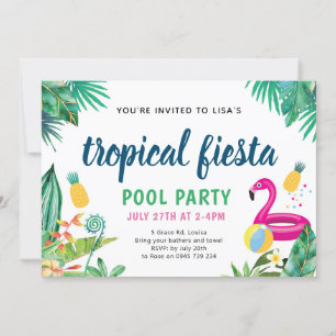Invitación del Partido de las Piscinas Tropicales