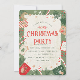 Invitación del partido de los Navidades artesanale