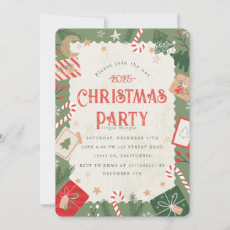 Invitación del partido de los Navidades artesanale