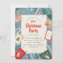 Invitación del partido de los Navidades artesanale