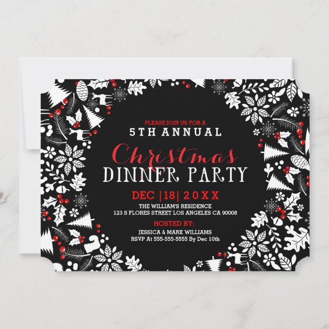 Invitación del partido de los Navidades blancos y  (Reverso)