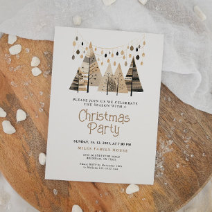 Invitación del Partido de los Navidades Boho