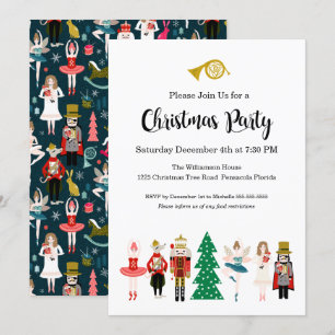 Invitación del partido de los Navidades de ballet