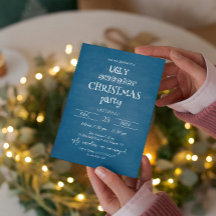 Invitación del Partido de los Navidades de Blue Ug