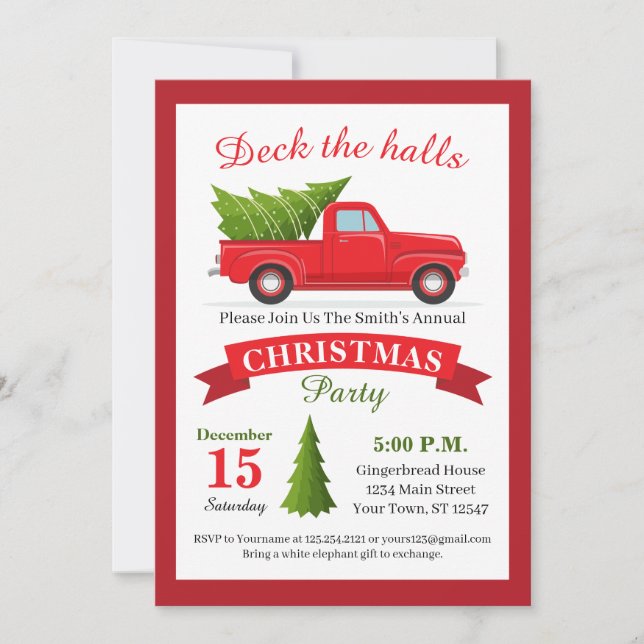 Invitación del Partido de los Navidades de Camione (Anverso)