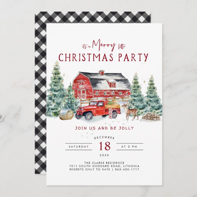 Invitación del partido de los Navidades de Camione (Anverso / Reverso)