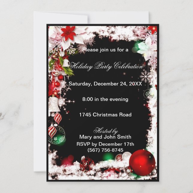 Invitación del Partido de los Navidades de la Poin (Anverso)