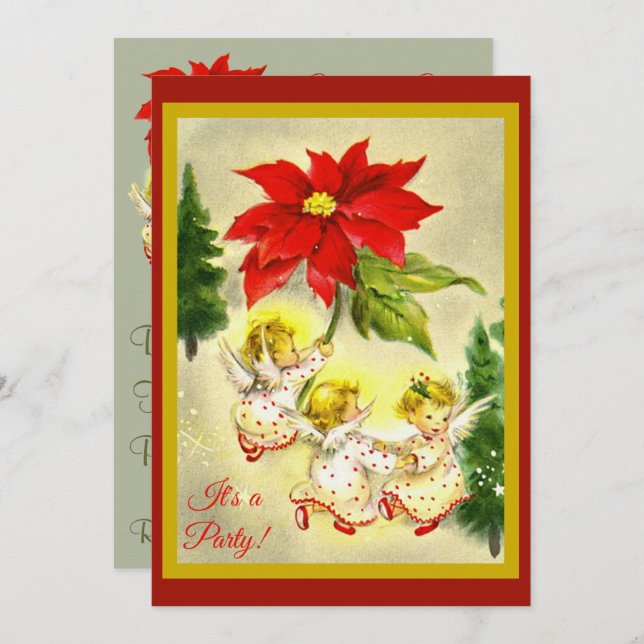 Invitación del partido de los Navidades de los áng (Anverso / Reverso)