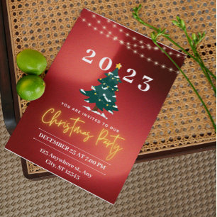 Invitación del Partido de los Navidades de Neón Mo