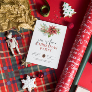 Invitación del partido de los Navidades de Poinset