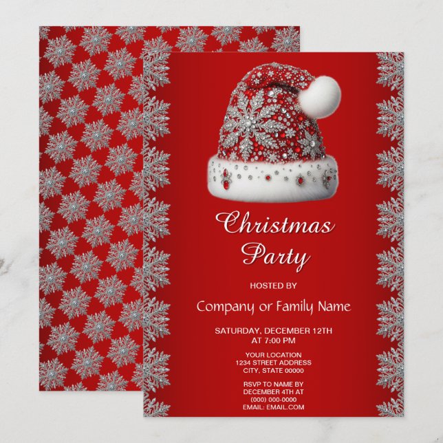 Invitación del partido de los Navidades de Red San (Anverso / Reverso)