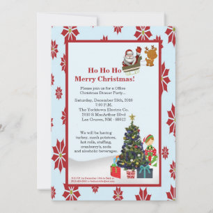 Invitación del partido de los Navidades de renos r