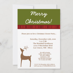 Invitación del partido de los Navidades de renos r