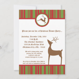 Invitación del partido de los Navidades de renos v