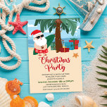 Invitación del Partido de los Navidades de Santa T<br><div class="desc">Navidades Fiestas en la playa tropical Santa Verano Santa Tropical de Luau en Hawái invitan a Navidades en julio</div>