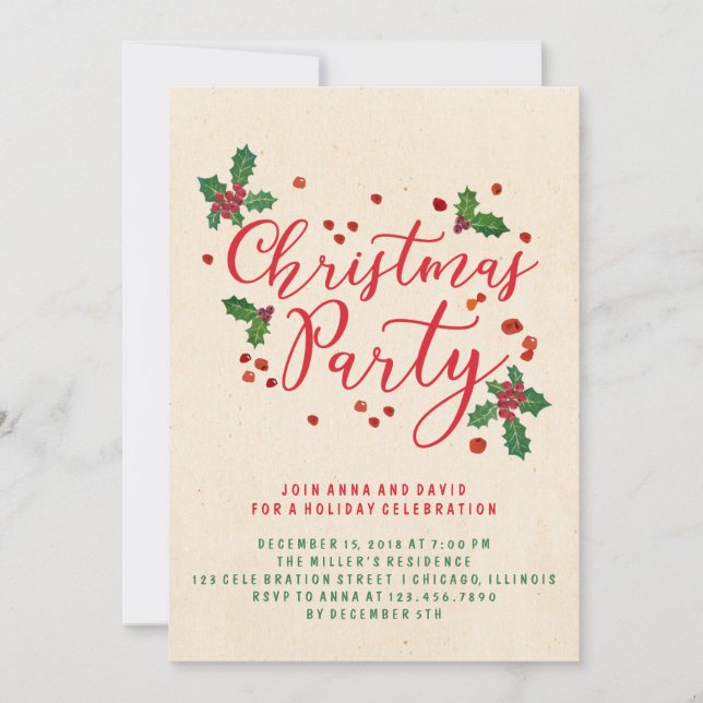 Invitación del partido de los Navidades de tipogra (Anverso)