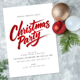 Invitación del partido de los Navidades del guión