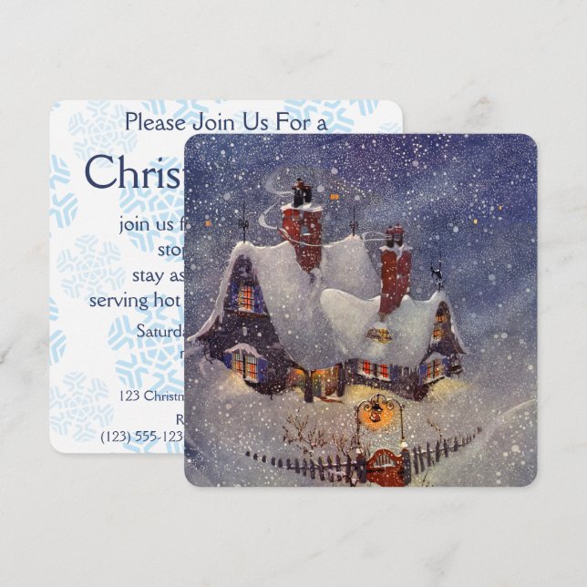 Invitación del Partido de los Navidades del Polo N (Anverso / Reverso)