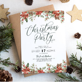 Invitación del partido de los Navidades florales r