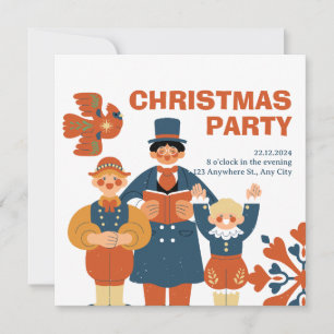 Invitación del partido de los Navidades Minimalist
